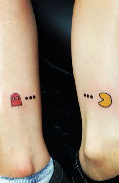 Tattoo parejas pacman