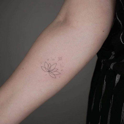 Mejor sitio para tatuarse una flor de loto