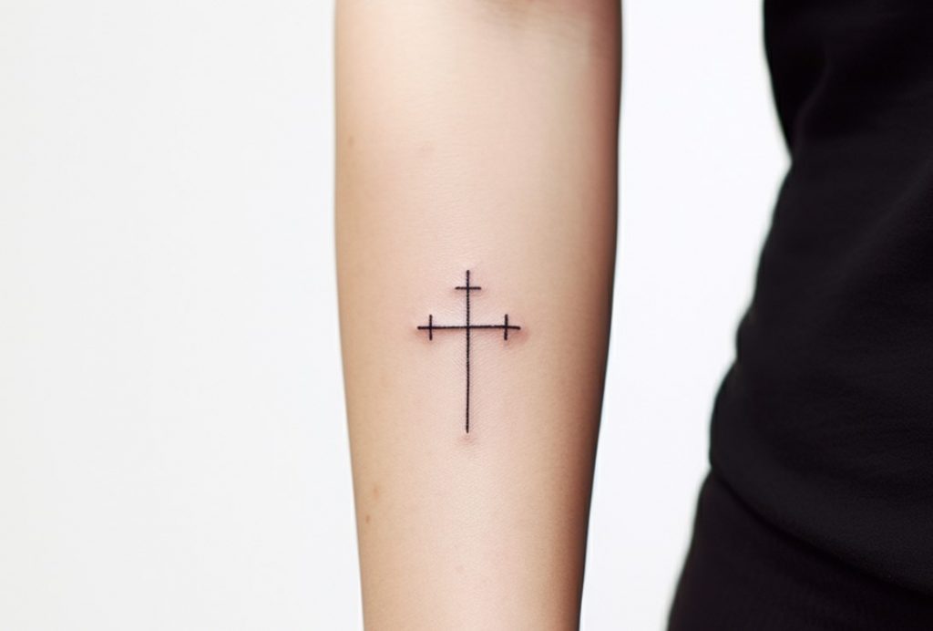 tatuajes religiosos cruz muñeca