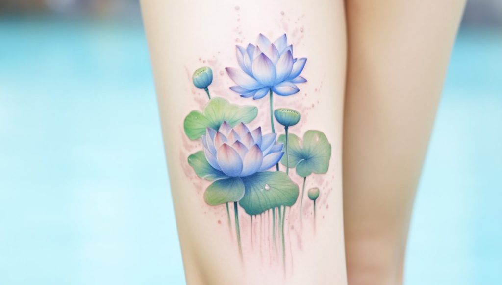 flor de loto significado tatuaje loto pequeño