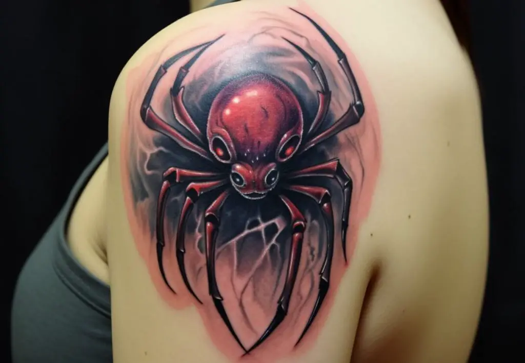 hombro tattoo spider